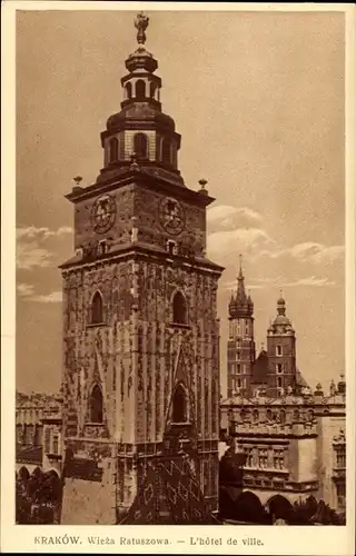 Ak Kraków Krakau Polen, Rathaus