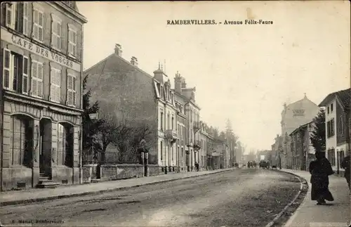 Ak Rambervillers Vosges, Avenue Felix Faure