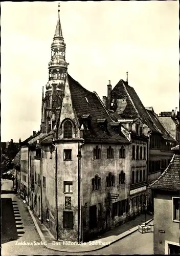 Ak Zwickau in Sachsen, das historische Schiffhaus