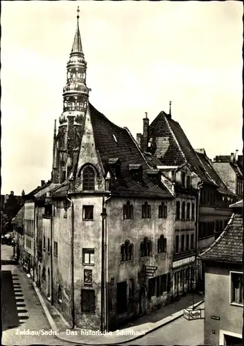 Ak Zwickau in Sachsen, das historische Schiffhaus