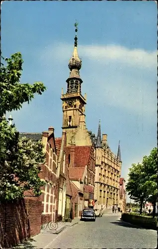 Ak Veere Zeeland Niederlande, Rathaus