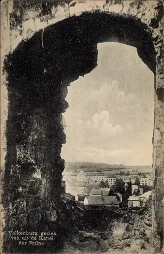 Ak Valkenburg (L.) Limburg Niederlande, gezien van uit de Kapel der Ruine