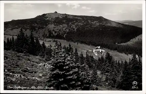 Ak Szklarska Poręba Schreiberhau Riesengebirge Schlesien, Reifträger, Alte Schlesische Baude