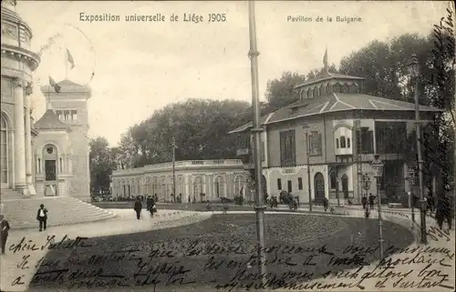 Ak Liège Lüttich Wallonien, Weltausstellung 1905, Pavillon von Bulgarien