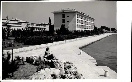 Foto Ak Brijuni Brioni Kroatien, Ortsansicht mit Hotels