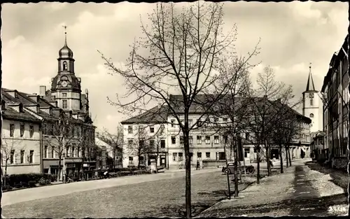 Ak Schleiz im Vogtland Thüringen, Markt