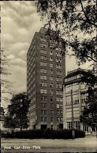 Ak Jena in Thüringen, Carl-Zeiss-Platz, Hochhaus