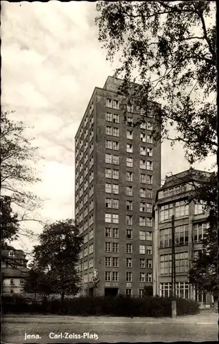 Ak Jena in Thüringen, Carl-Zeiss-Platz, Hochhaus