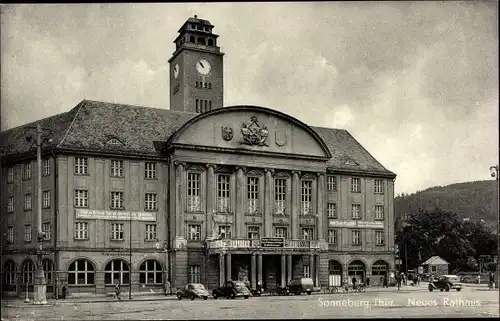 Ak Sonneberg in Thüringen, Neues Rathaus