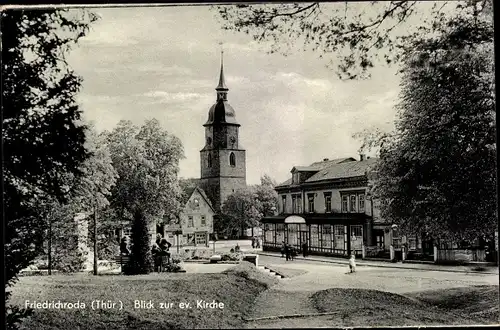 Ak Friedrichroda im Thüringer Wald, evangelische Kirche