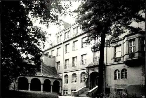 Foto Ak Weida in Thüringen, Oberschule, Außenansicht