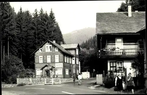 Foto Ak Mellenbach Glasbach im Schwarzatal Thüringen, Gaststätte Zirkelstein