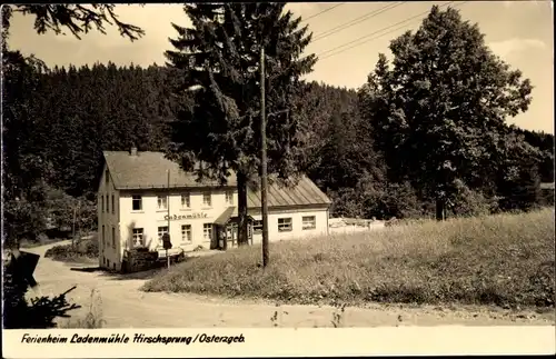 Ak Hirschsprung Altenberg Erzgebirge, Ferienheim Ladenmühle
