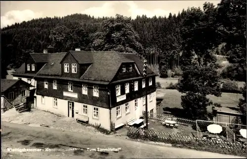 Ak Klettigshammer Wurzbach in Thüringen, Konsumgaststätte Zum Sormitztal