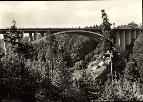 Ak Hermsdorf in Thüringen, Teufelstalbrücke