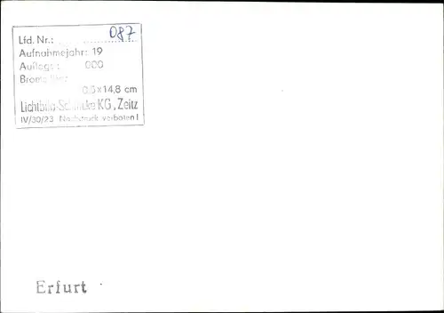 Ak Erfurt in Thüringen, Häuser, Kirche