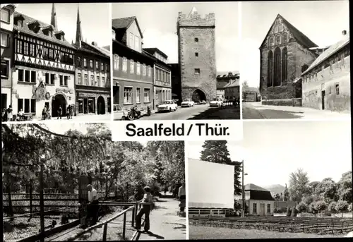 Ak Saalfeld an der Saale Thüringen, Historische Gaststätte das Dock, Heimatmuseum, Tiergarten