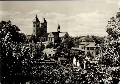 Ak Bad Klosterlausnitz in Thüringen, Blick auf die Kirche und den Ort