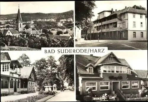 Ak Bad Suderode Quedlinburg im Harz, Central-Hotel, Kurpromenade, Cafe Forbrich