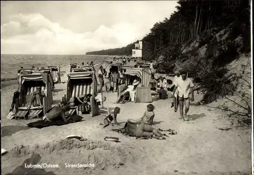 Ak Ostseebad Lubmin in Pommern, Badestrand