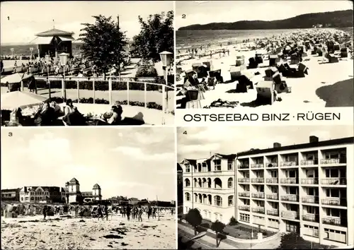 Ak Seebad Binz auf Rügen, Strand, Kultrurhaus, Strandpromenade