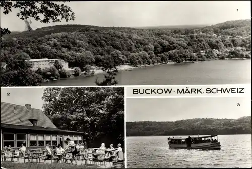 Ak Buckow in der Märkischen Schweiz, Am Schermützelsee, Blick von der Bollersdorfer Höhe