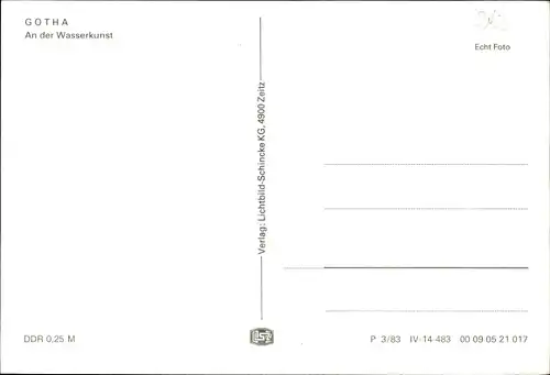 Ak Gotha in Thüringen, An der Wasserkunst