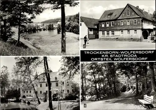 Ak Trockenborn Wolfersdorf in Thüringen, HOG Schüsselgrund, ehem. Schloss Fröhliche Wiederkunft