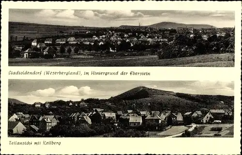 Ak Stadtoldendorf in Niedersachsen, Panorama, Eberstein, Kellberg