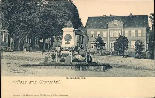 Ak Clausthal Zellerfeld im Oberharz, Römerdenkmal