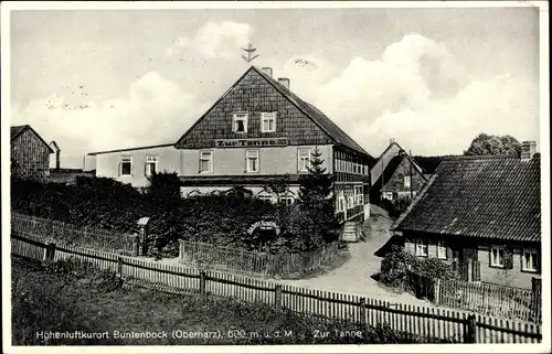 Ak Buntenbock Clausthal Zellerfeld Oberharz, Gasthof zur Tanne