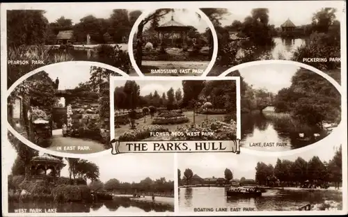 Ak Kingston upon Hull Yorkshire England, The Parks