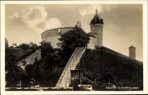 Ak Schaffhausen in der Schweiz, Blick zum Munot