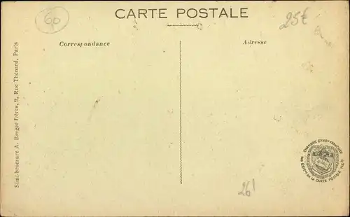 Ak Warluis Oise, Route Nationale