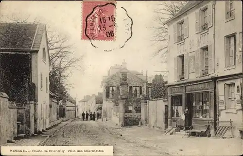 Ak Vineuil Oise, Route de Chantilly, Villa des Charmettes