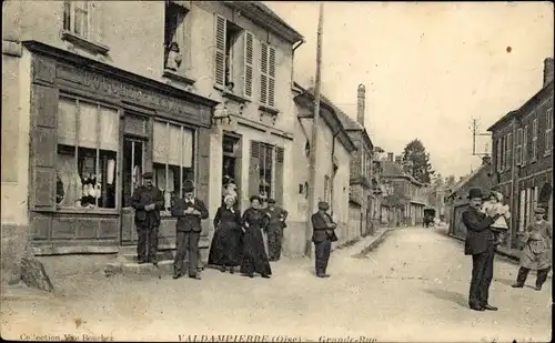 Ak Valdampierre Oise, Grande Rue