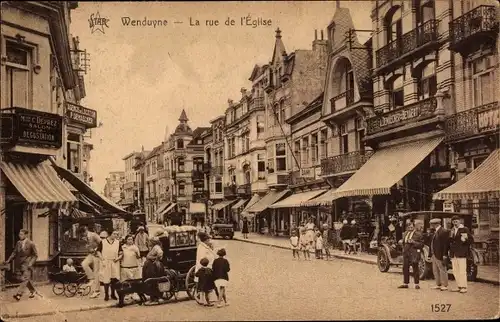 Ak Wenduine Wenduyne De Haan Westflandern, Rue de l&#39;Eglise