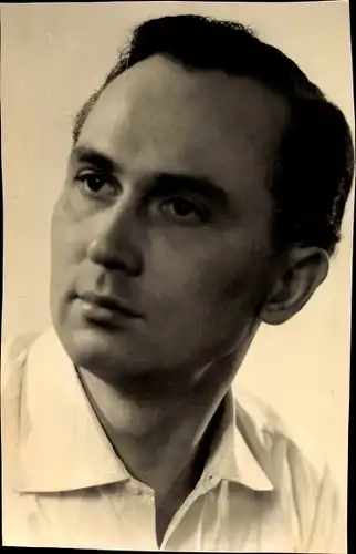 Foto Schauspieler Hans Heiner Hartwig, Portrait, Autogramm