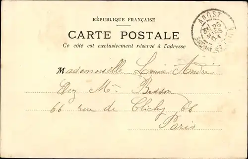 Ak Autun Saône et Loire, La Gare