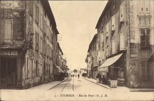 Ak Tournus Saône et Loire, Rue du Pont