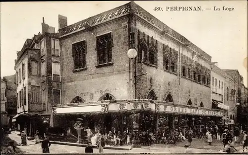 Ak Perpignan Pyrénées Orientales, La Loge