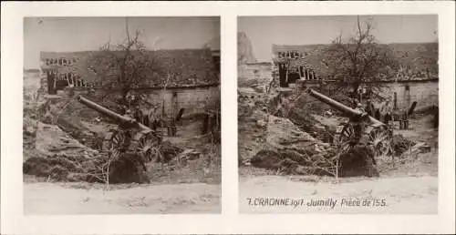 Postkarte Craonne-Aisne, 7. Craonne, 7. Juli, Stück von 155
