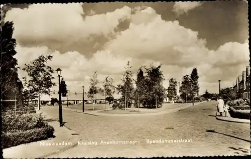 Ak Nieuwendam Amsterdam Nordholland, Avenhornstraat, Ilpendammerstraat