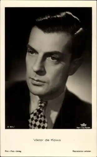 Ak Schauspieler Viktor de Kowa, Portrait