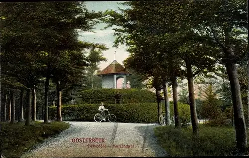 Ak Oosterbeek Renkum Gelderland, Belvedere, Mariendaal, Radfahrer