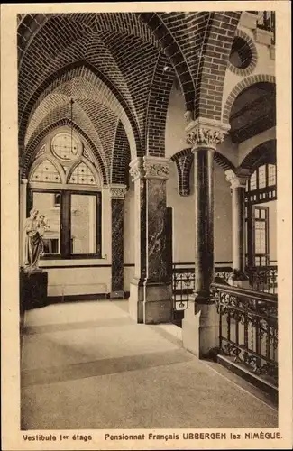 Ak Ubbergen Gelderland Niederlande, Vestibule 1er etage, Pensionnat Francais