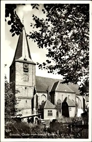 Ak Ermelo Gelderland, Oude Hervormde Kerk