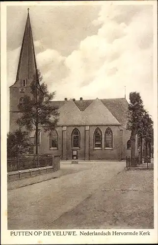Ak Putten Gelderland, Nederlandsch Hervormde Kerk