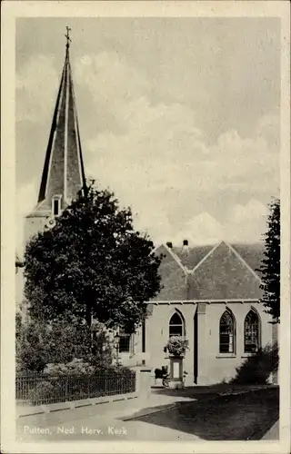 Ak Putten Gelderland, Ned. Herv. Kerk
