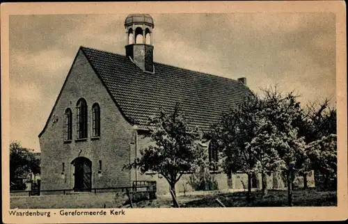 Ak Waardenburg Gelderland Niederlande, Gereformeerde Kerk